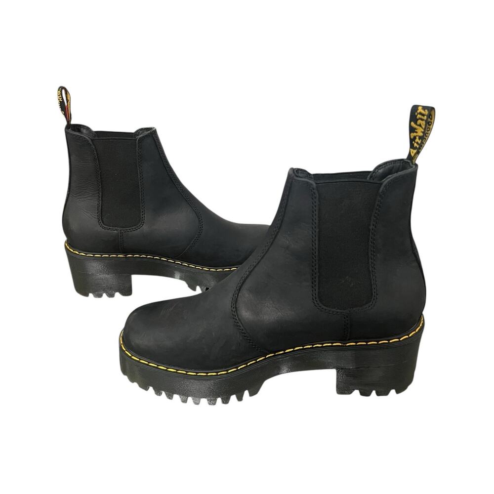 NEW! Dr. Martens Rometty Wyoming Leather Platform Chelsea Boots - Size 9 - Picture 7 of 9